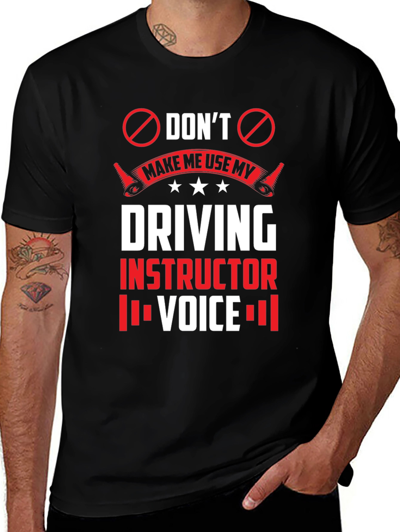 Driving Instructor Voice T-Shirt - Novelty Graphic Tee