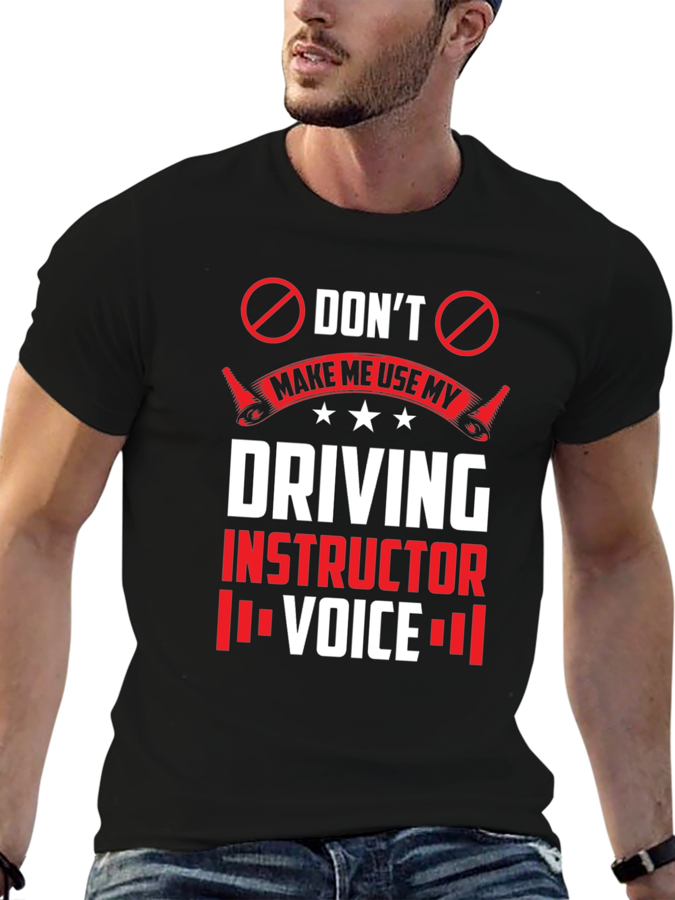 Driving Instructor Voice T-Shirt - Novelty Graphic Tee