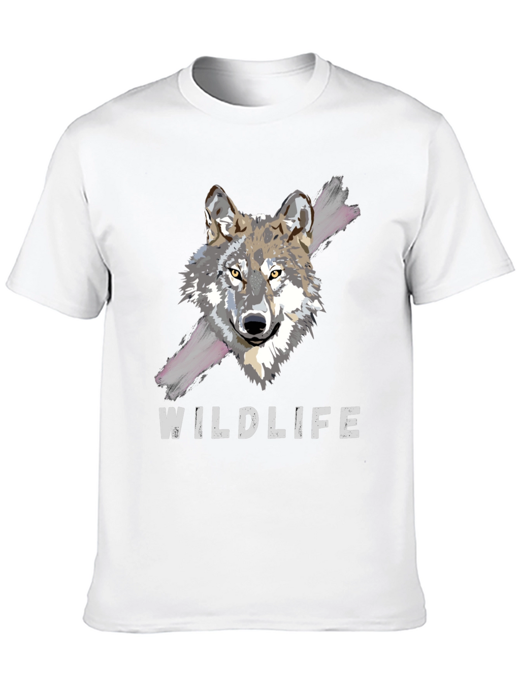 Wildlife Wolf Graphic Tee - Mens Black T-Shirt