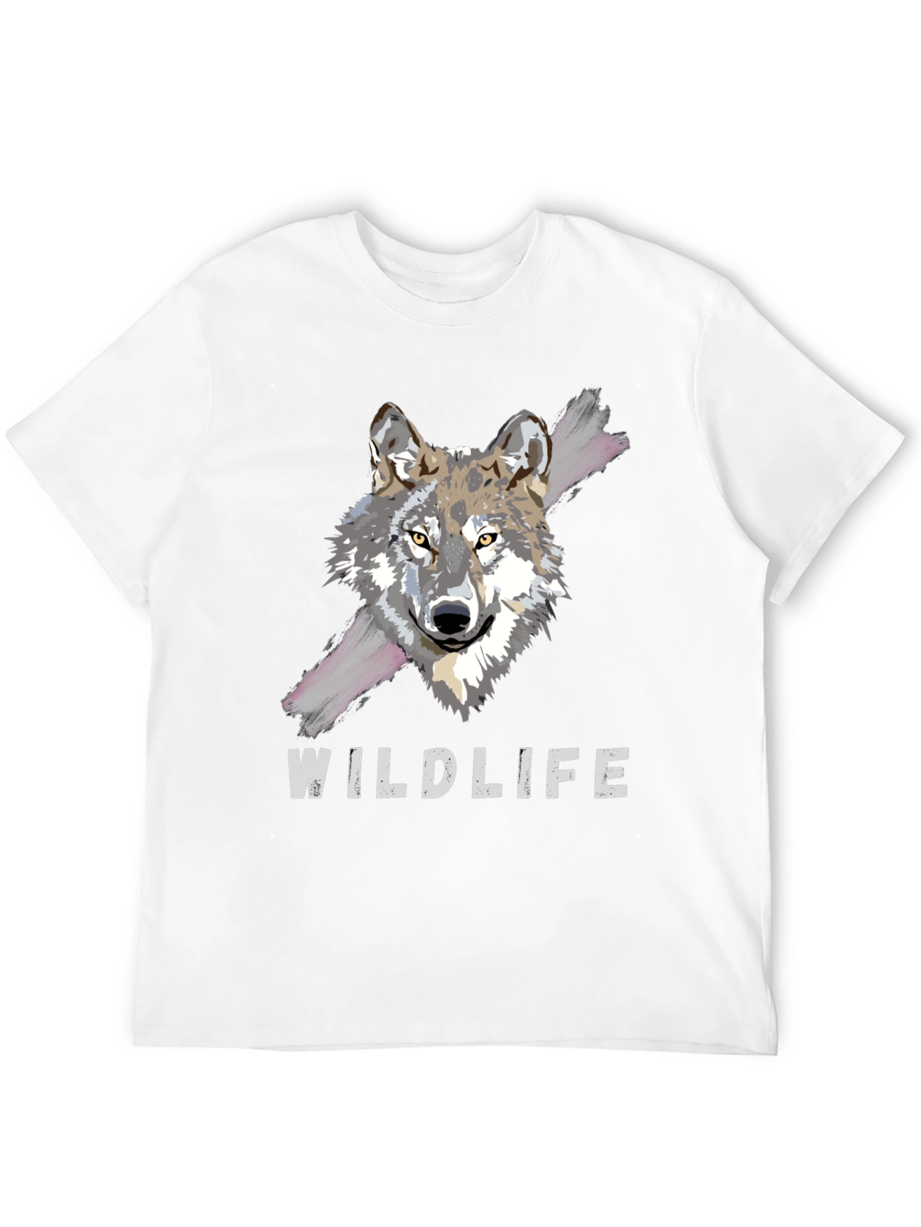 Wildlife Wolf Graphic Tee - Mens Black T-Shirt
