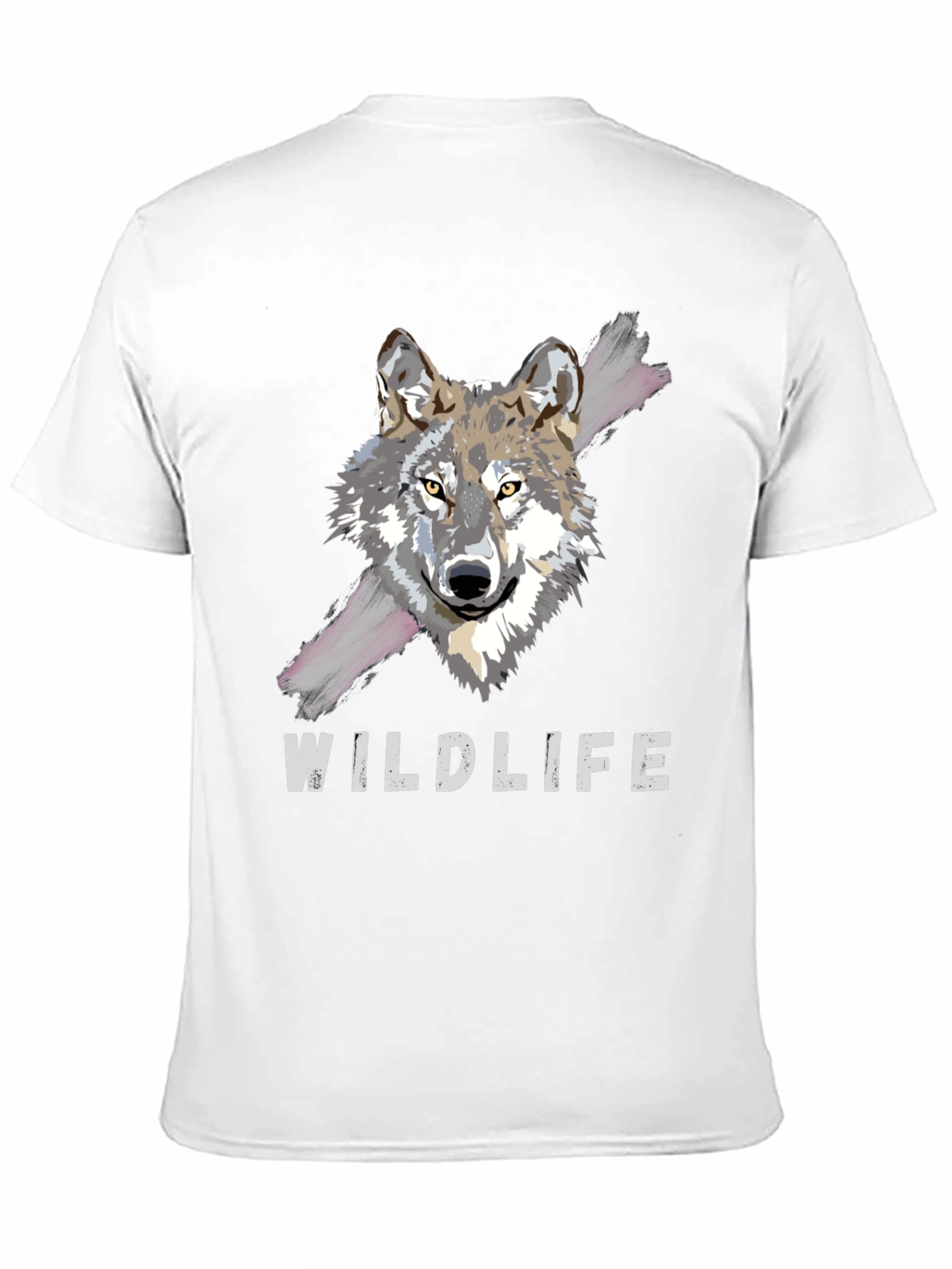 Wildlife Wolf Graphic Tee - Mens Black T-Shirt