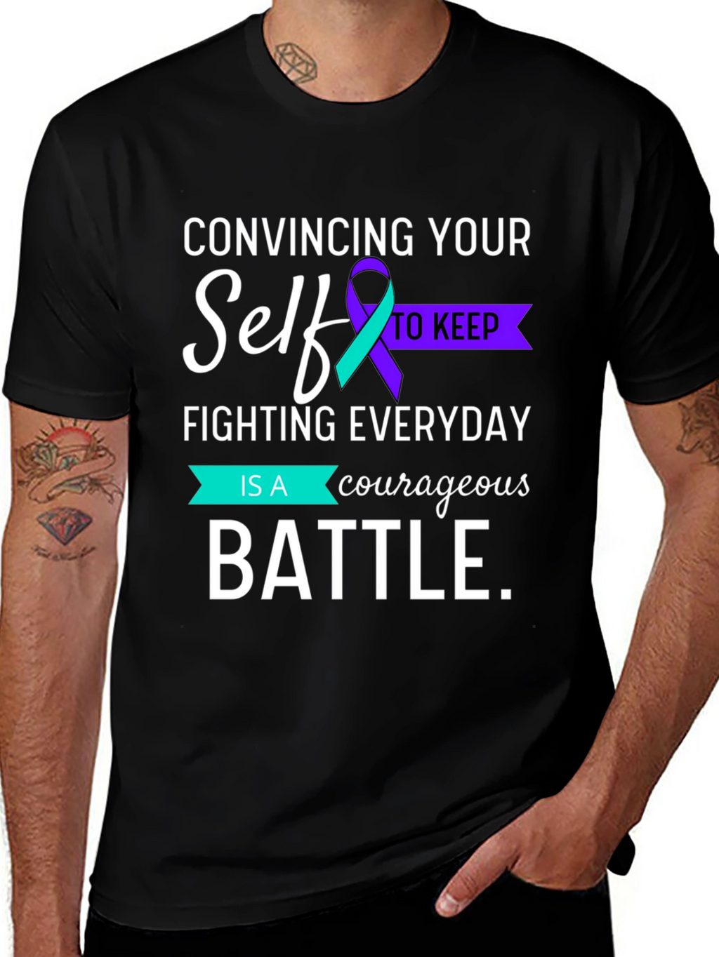 Courageous Battle Awareness T-Shirt