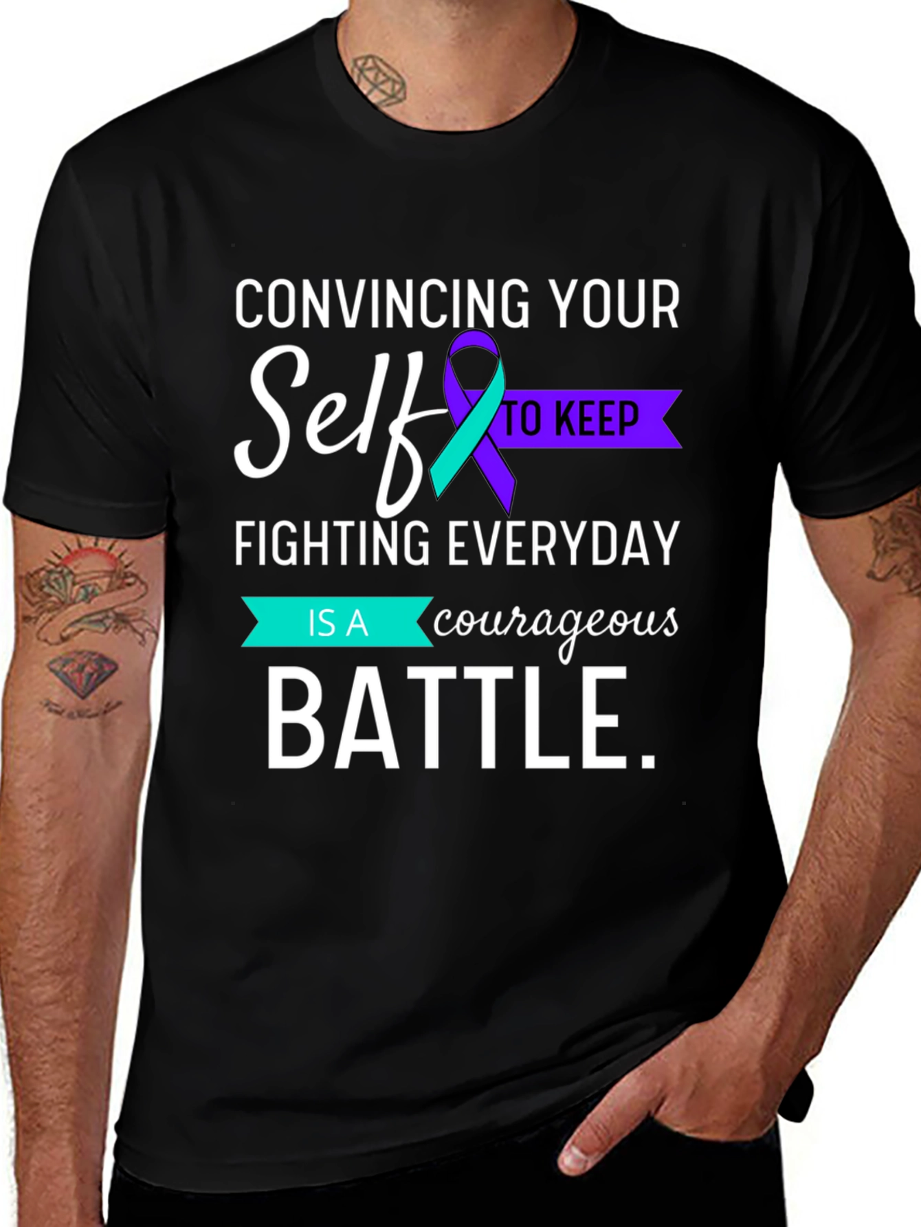 Courageous Battle Awareness T-Shirt