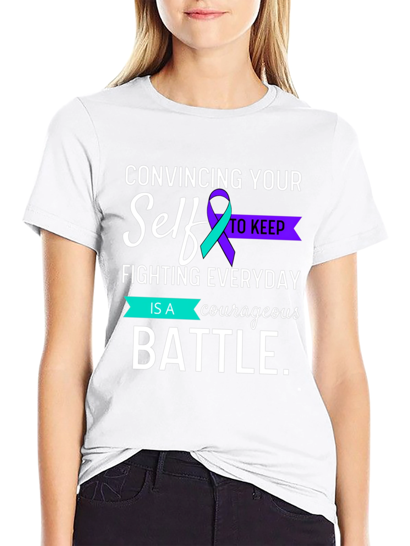Courageous Battle Awareness T-Shirt