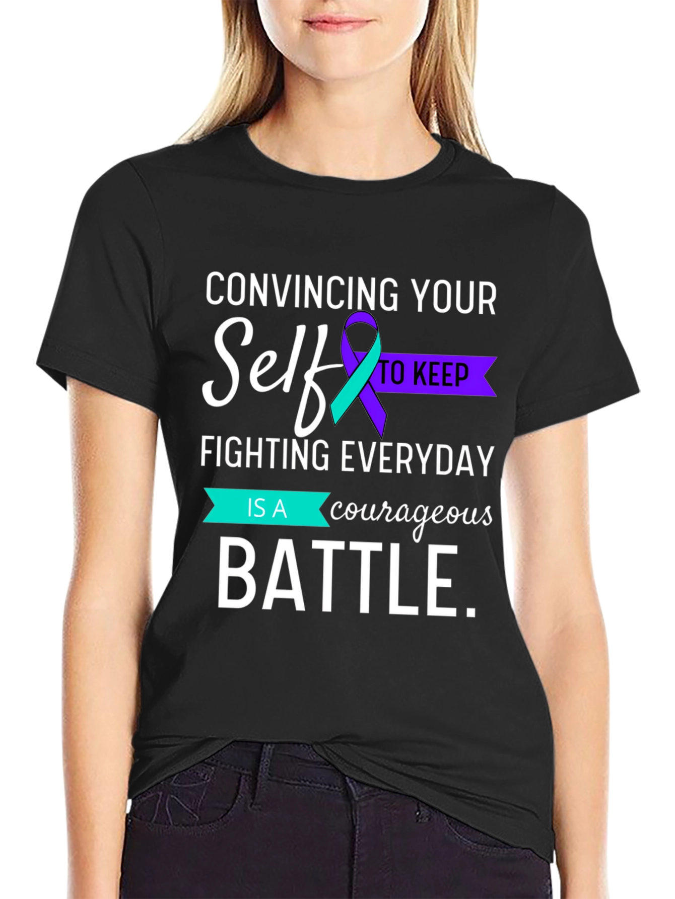 Courageous Battle Awareness T-Shirt