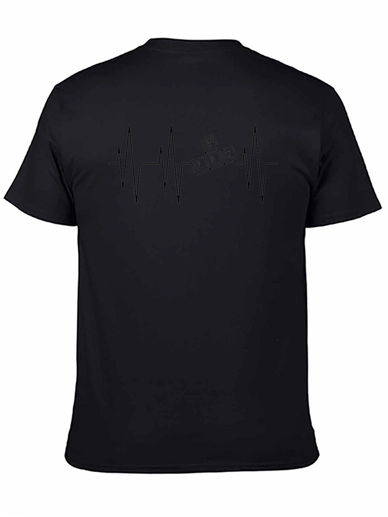Gamer Heartbeat T-Shirt - WASD Keys Design
