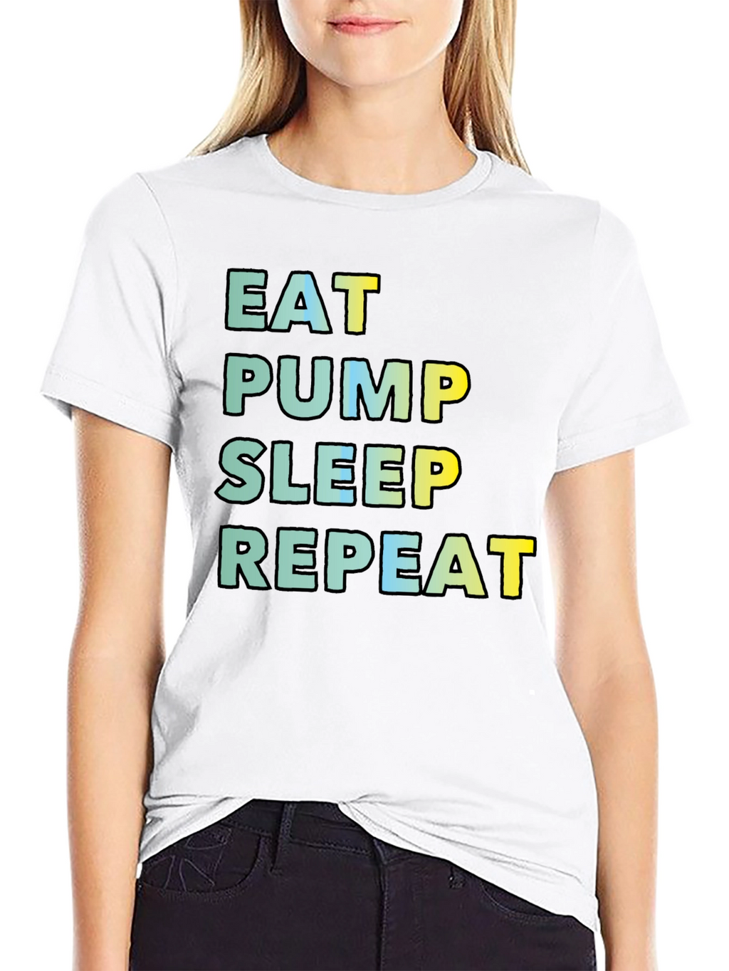 Eat Pump Sleep Repeat Black T-Shirt