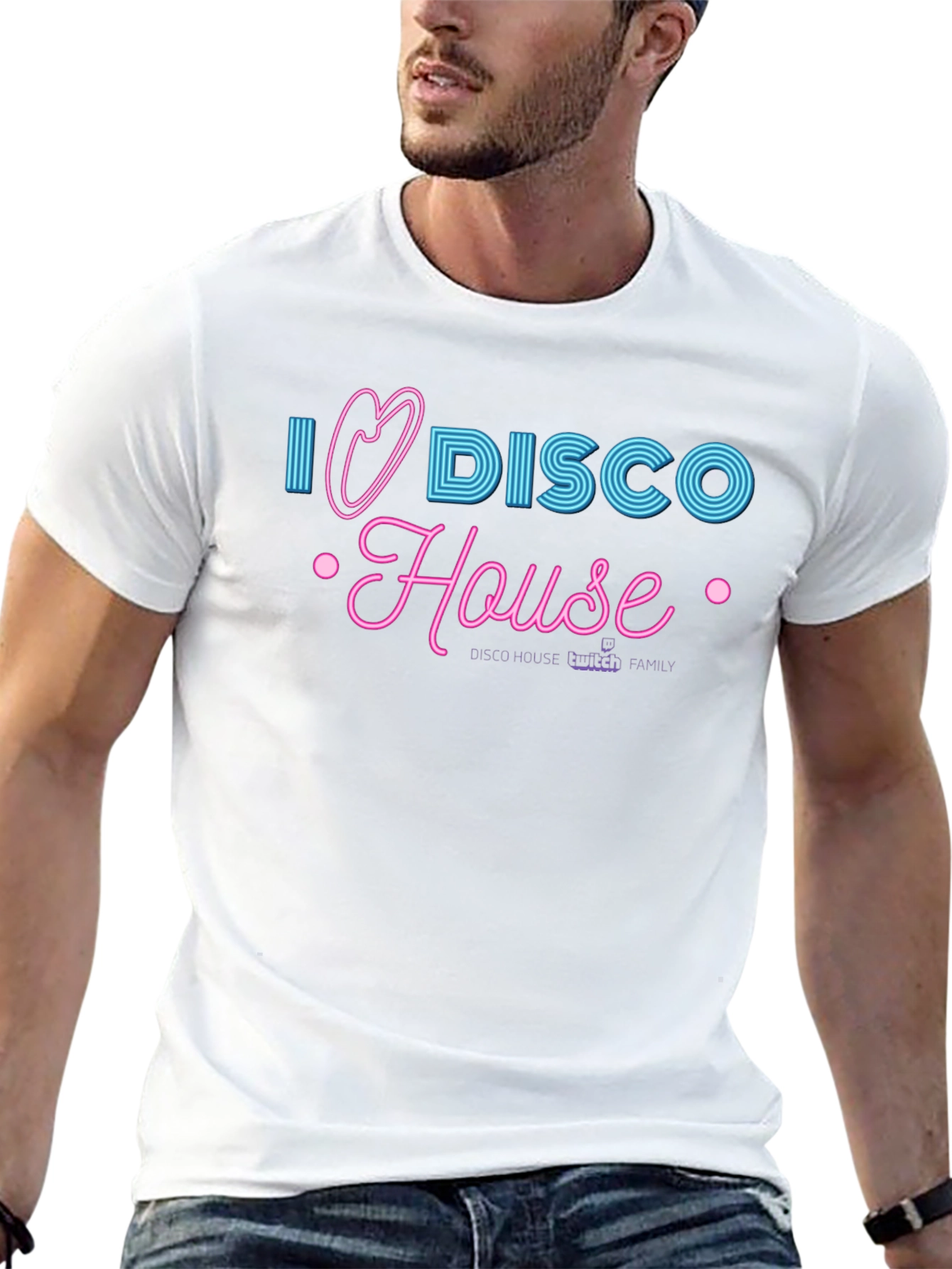 I Heart Disco House Black T-Shirt
