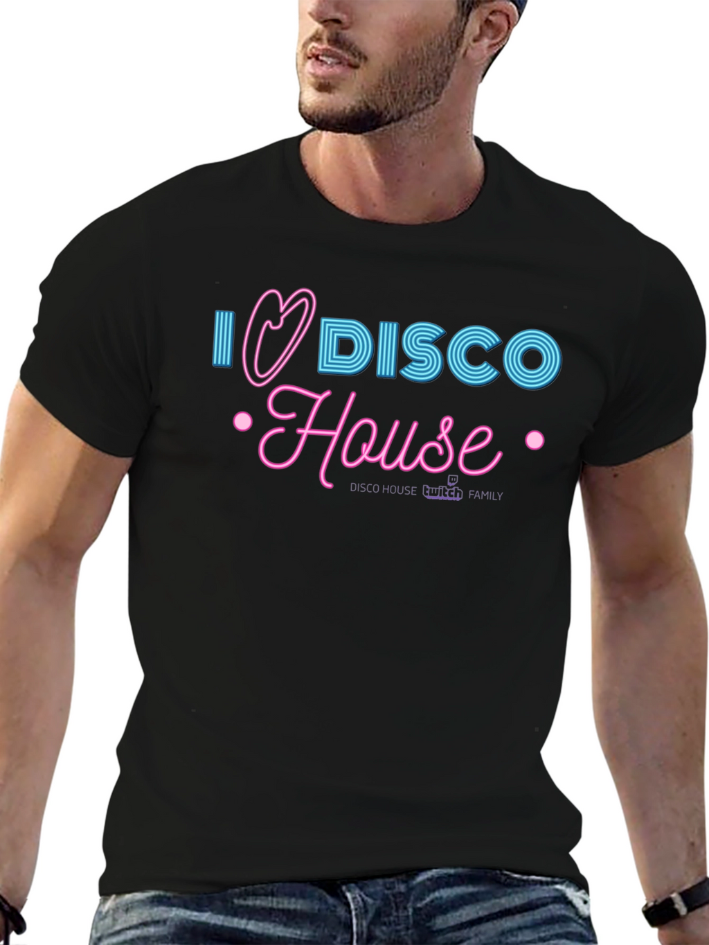 I Heart Disco House Black T-Shirt