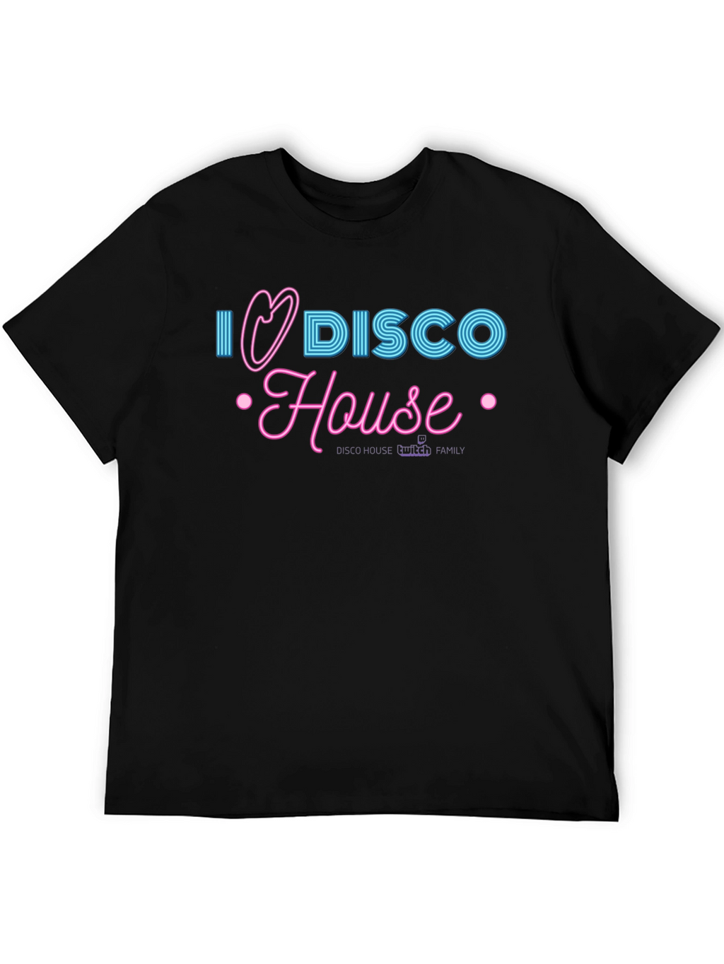I Heart Disco House Black T-Shirt