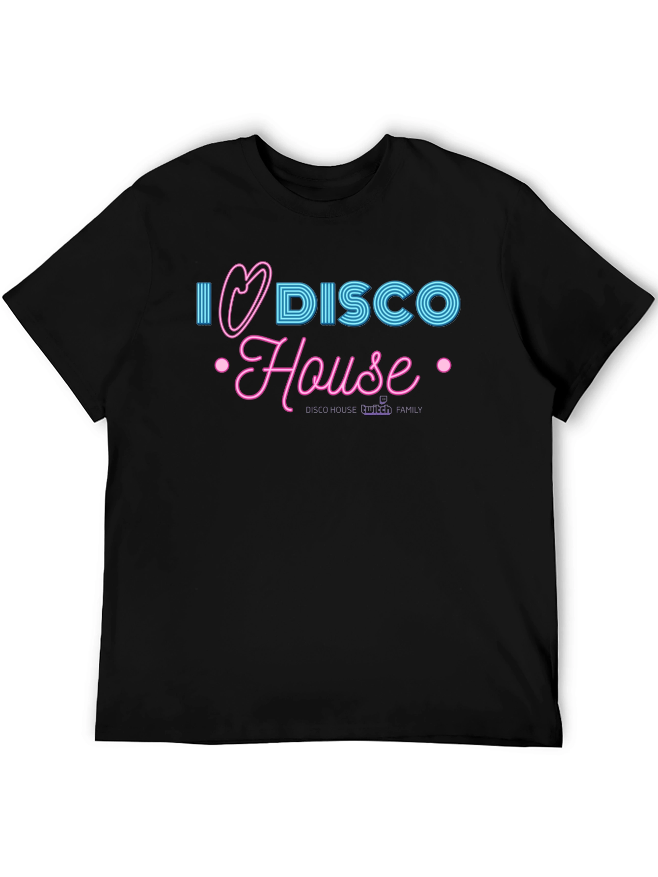 I Heart Disco House Black T-Shirt