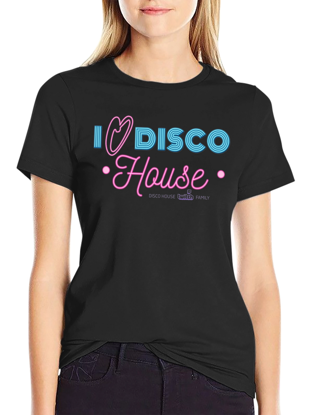 I Heart Disco House Black T-Shirt