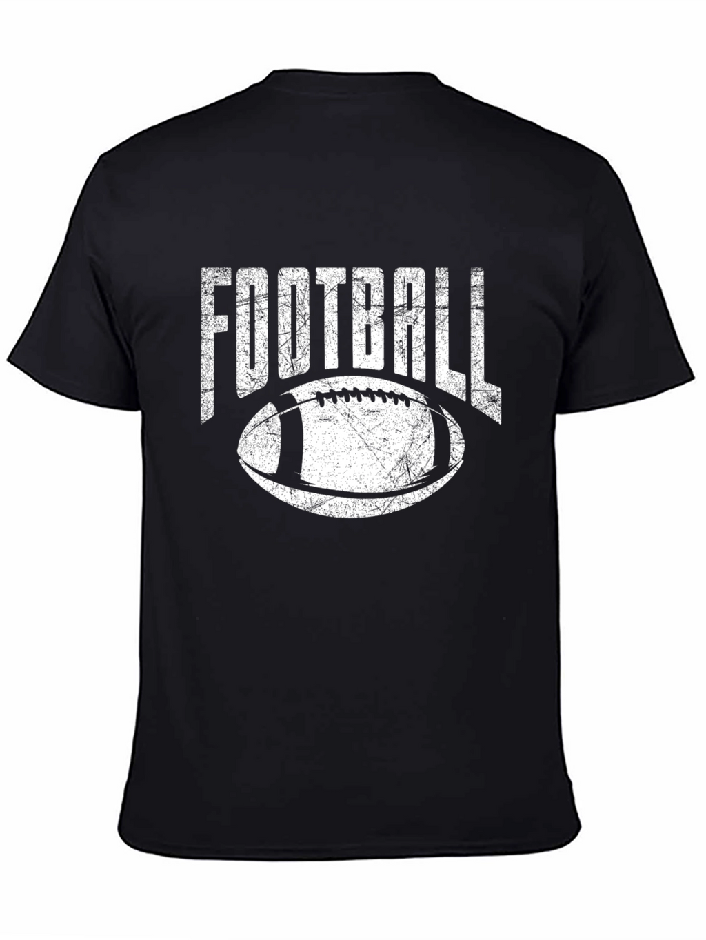 Football Graphic T-Shirt - Black