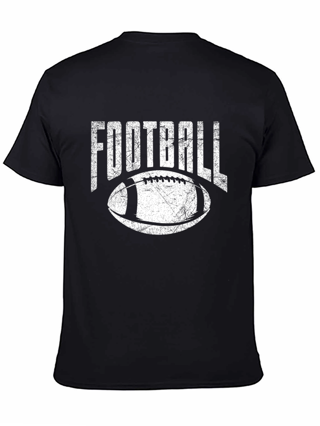 Football Graphic T-Shirt - Black