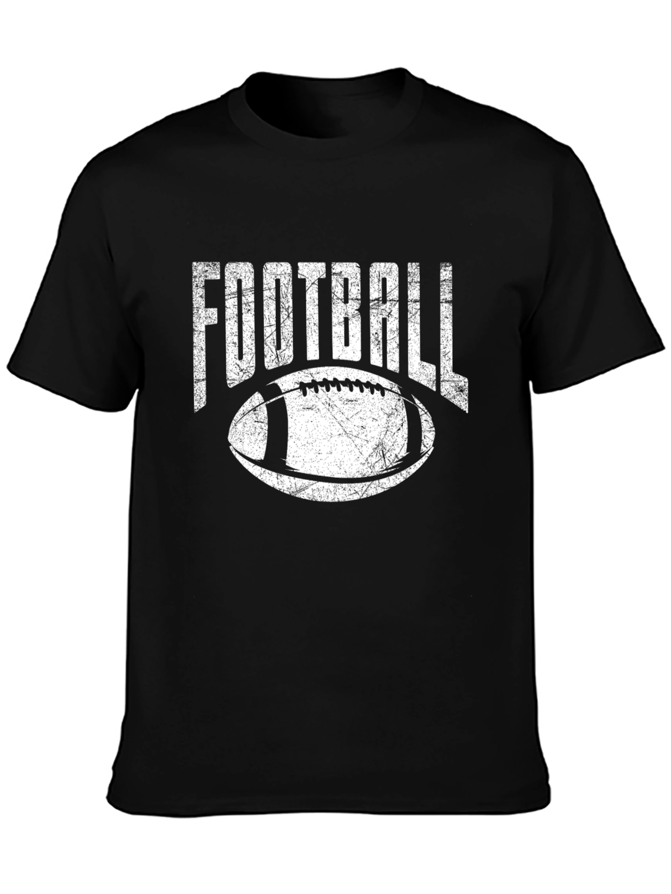 Football Graphic T-Shirt - Black