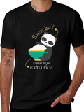 Funny Panda Extra Rice Graphic T-Shirt