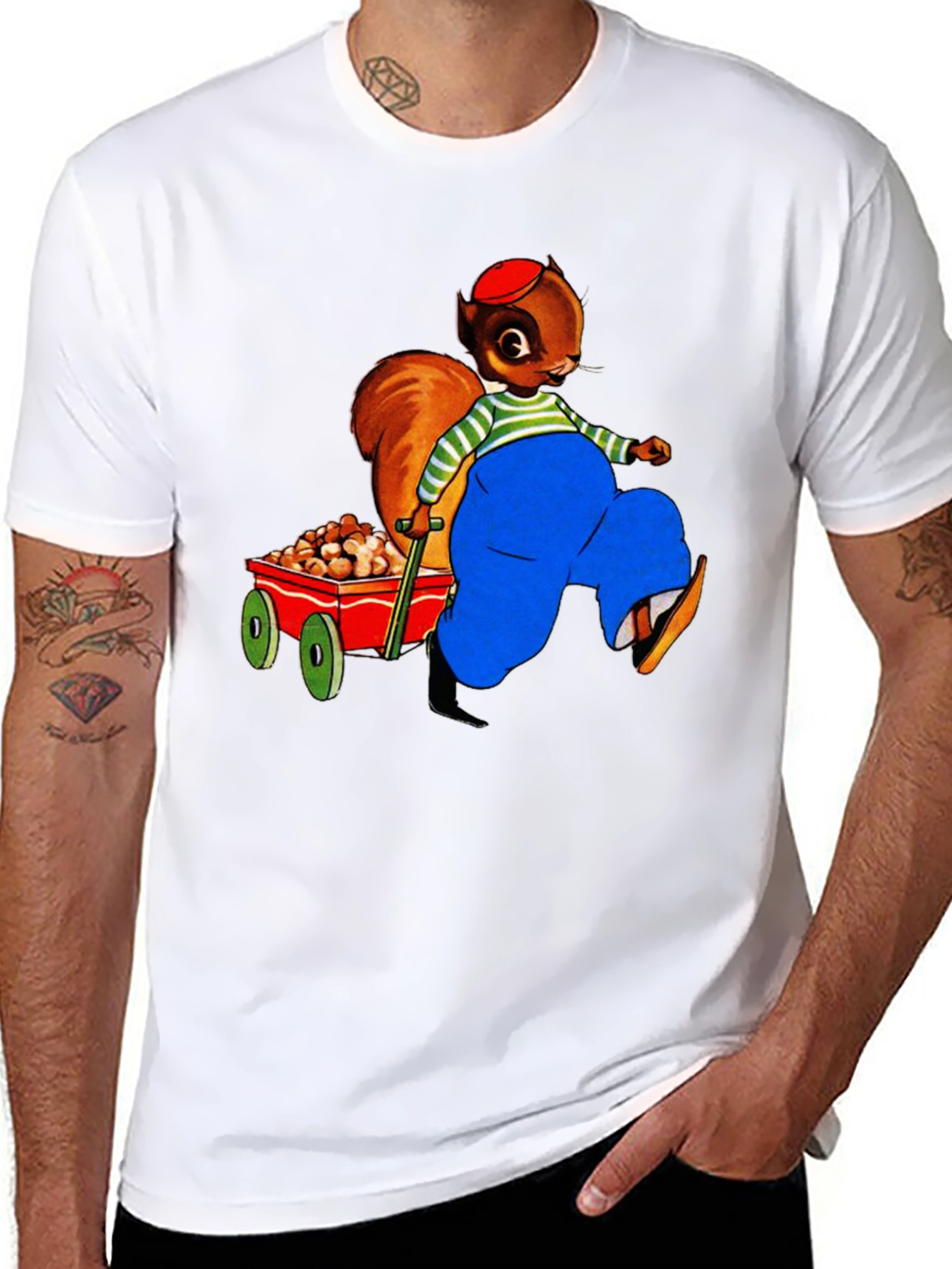Squirrel Nut Wagon Graphic T-Shirt