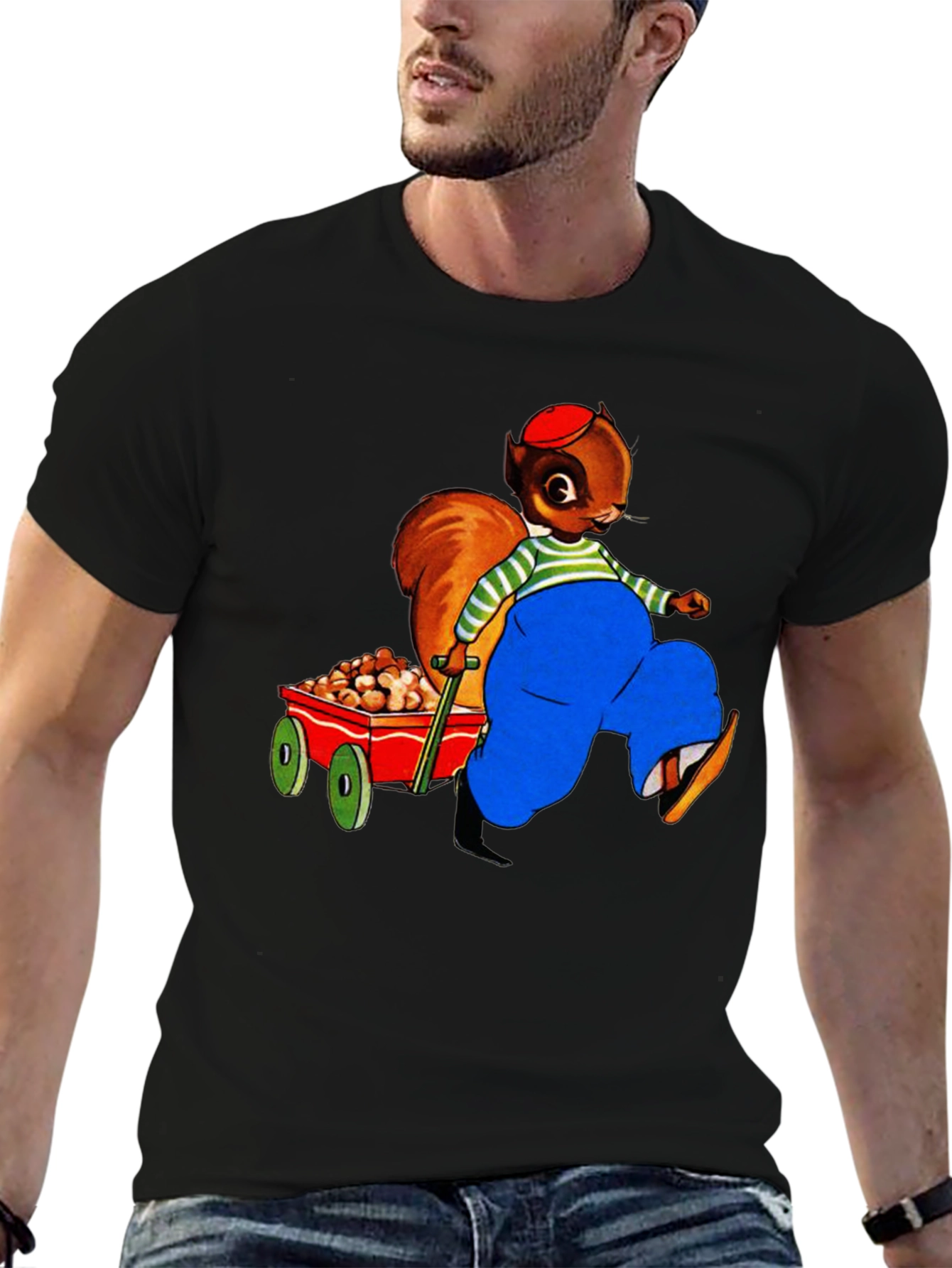 Squirrel Nut Wagon Graphic T-Shirt