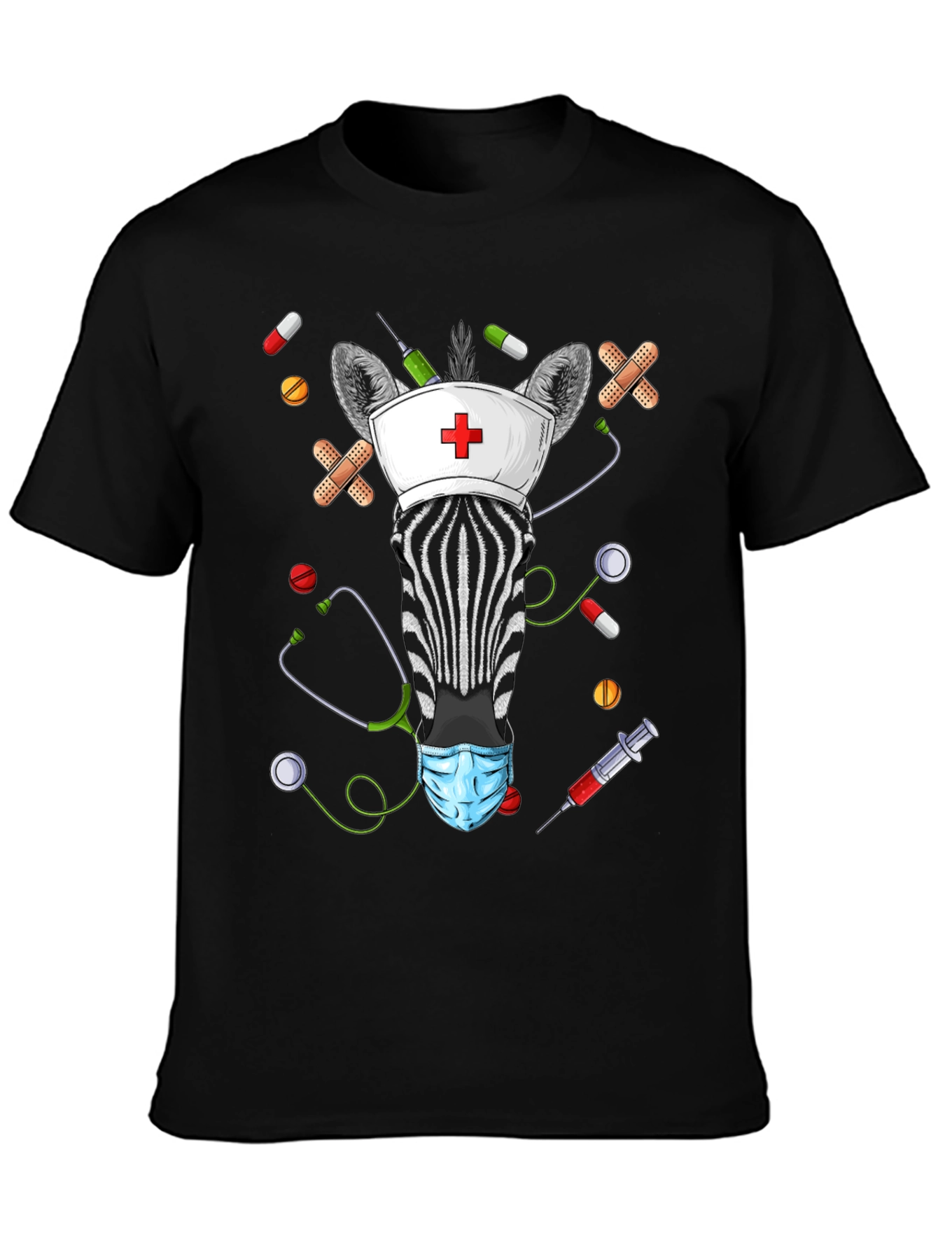Zebra Nurse Novelty T-Shirt
