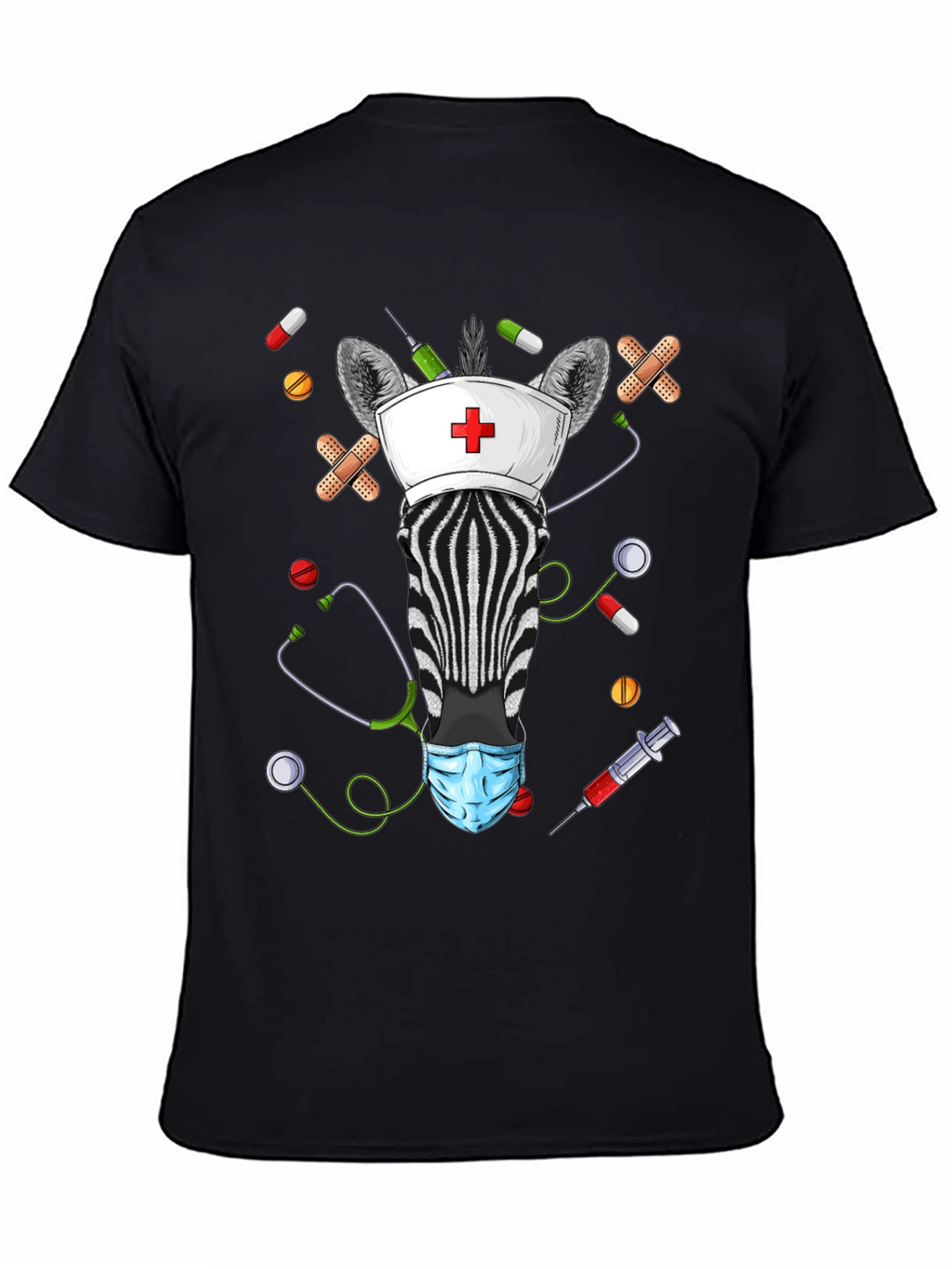 Zebra Nurse Novelty T-Shirt
