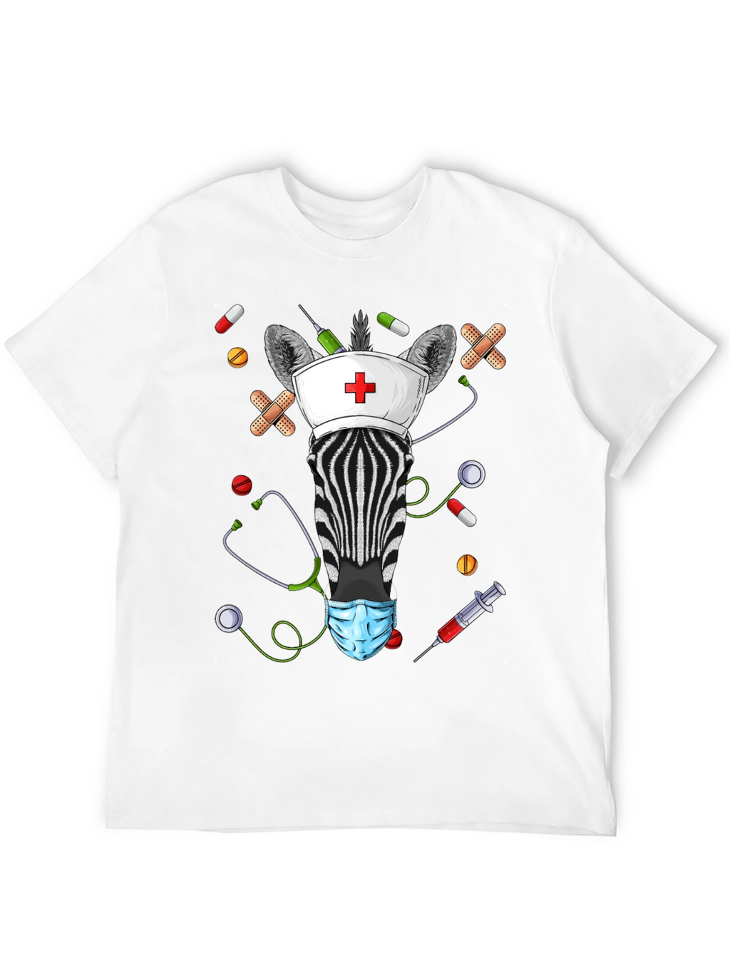 Zebra Nurse Novelty T-Shirt