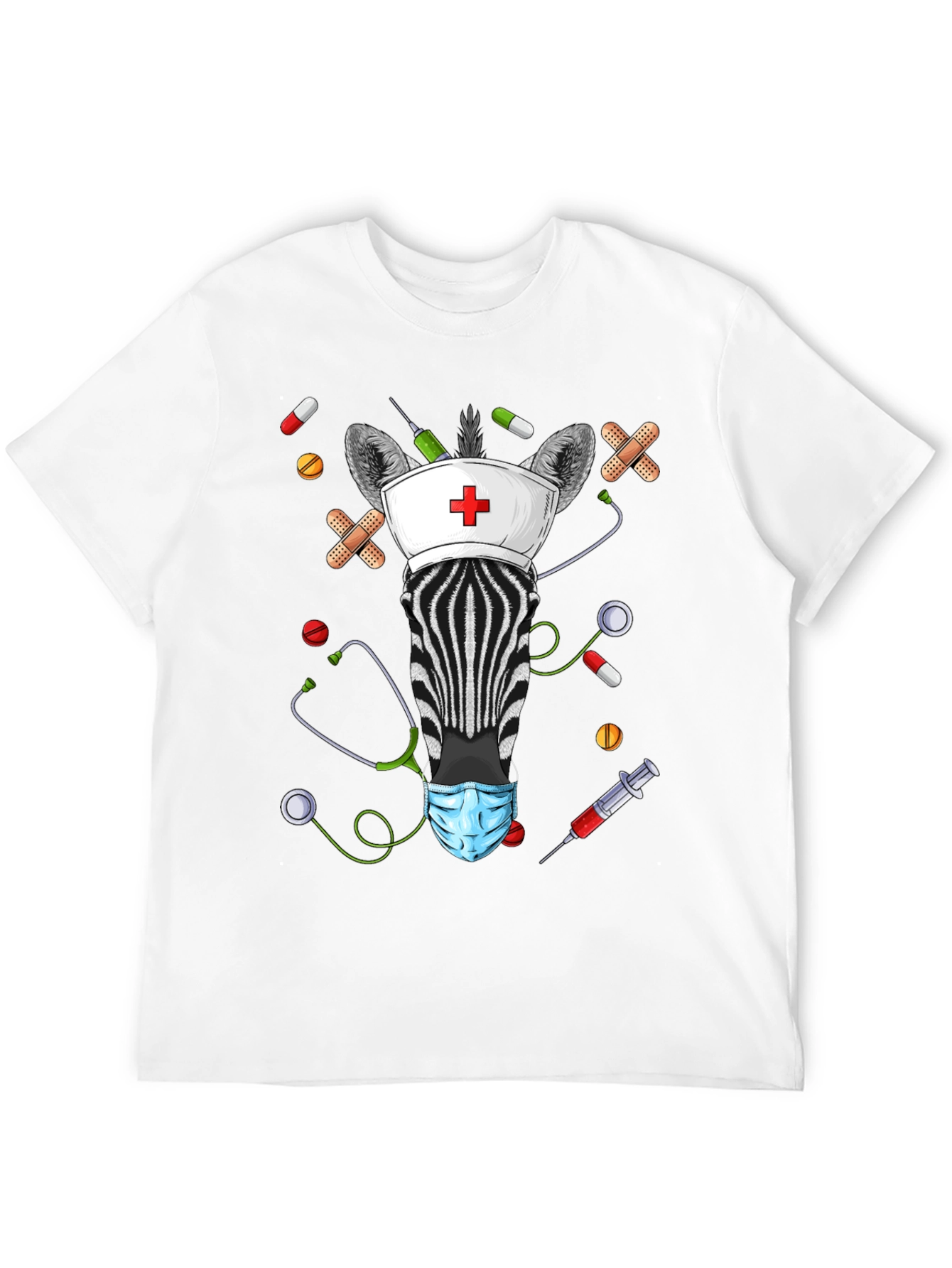 Zebra Nurse Novelty T-Shirt