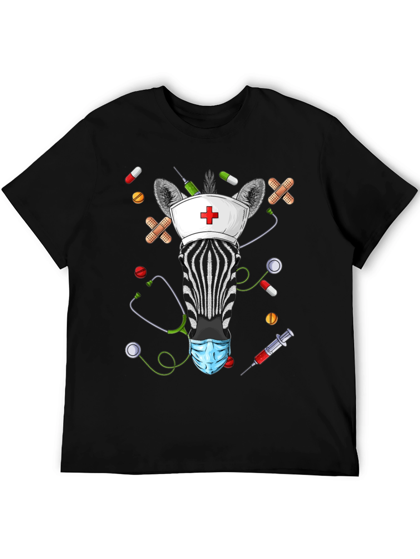 Zebra Nurse Novelty T-Shirt