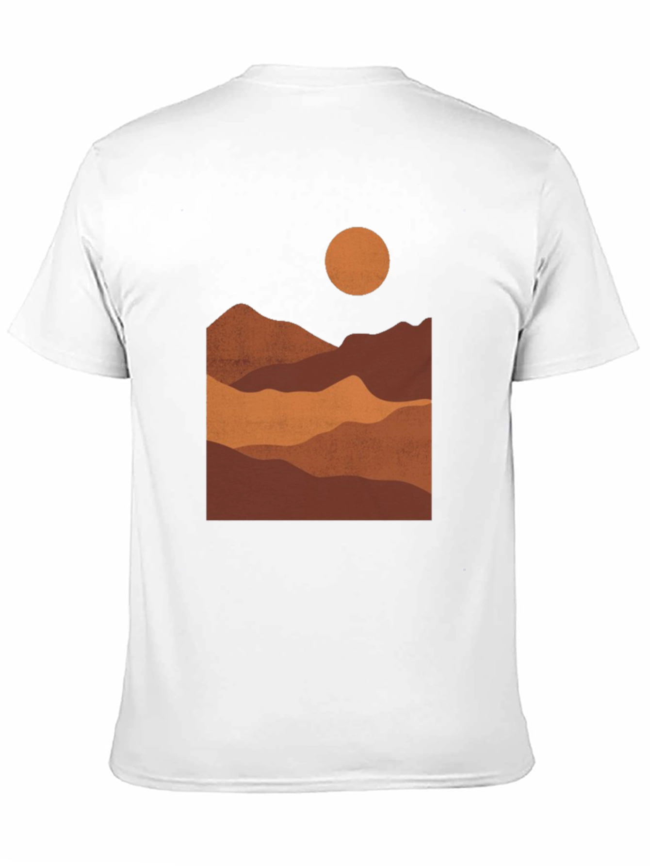 Mountains at Sunset Black Graphic Tee