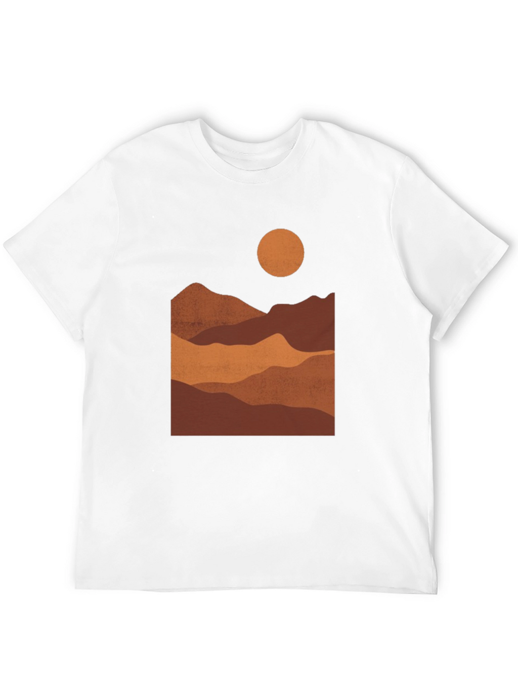 Mountains at Sunset Black Graphic Tee
