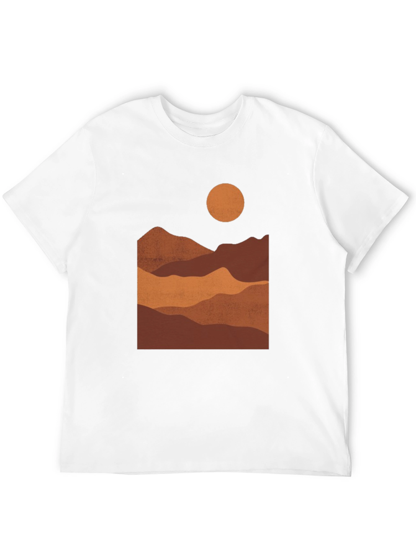 Mountains at Sunset Black Graphic Tee