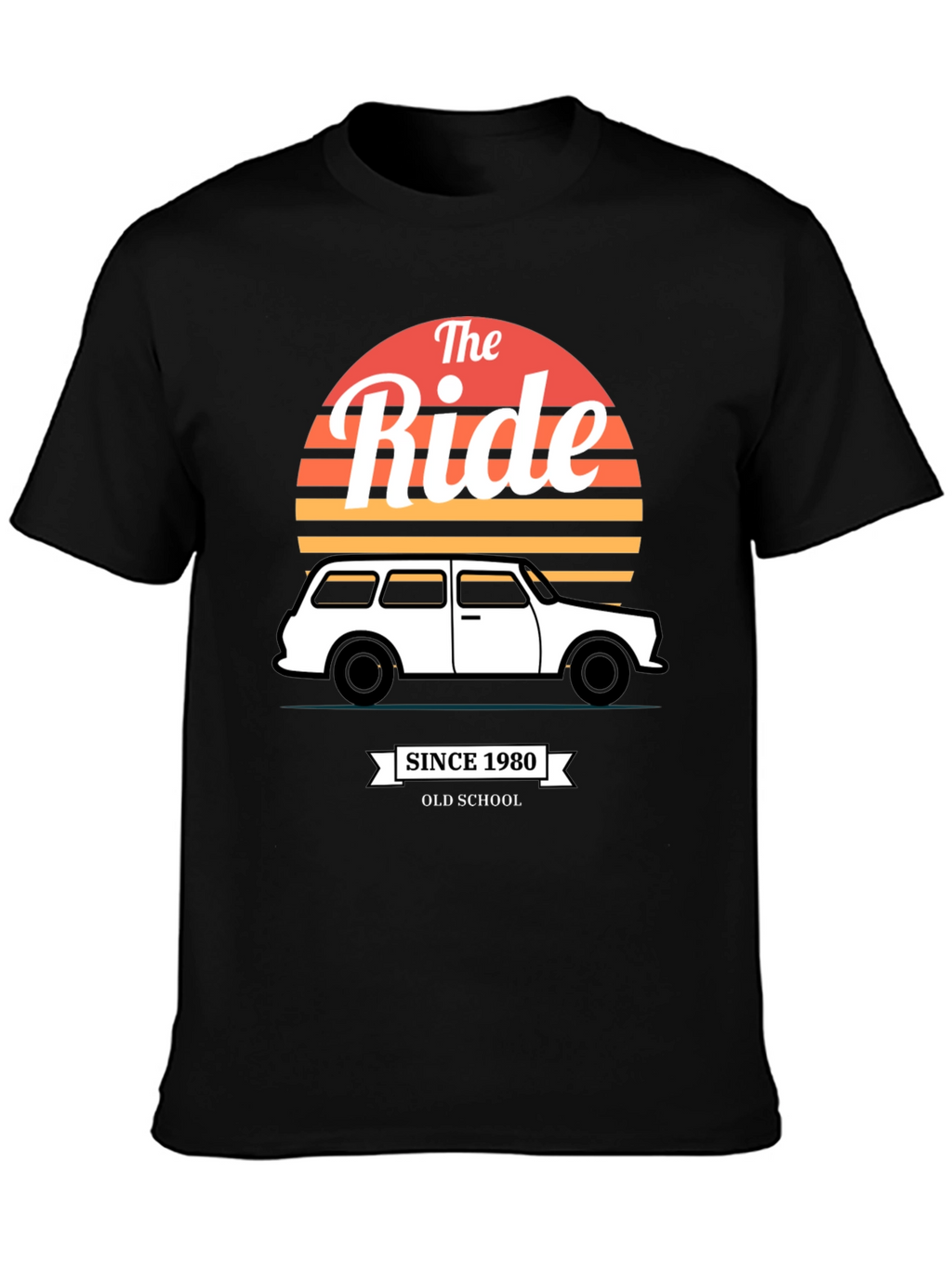 The Ride Since 1980 Old School Black T-Shirt