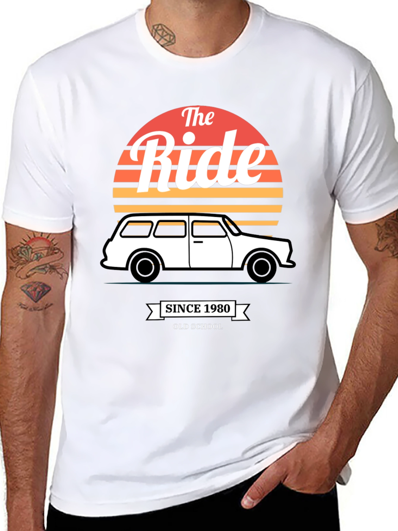 The Ride Since 1980 Old School Black T-Shirt