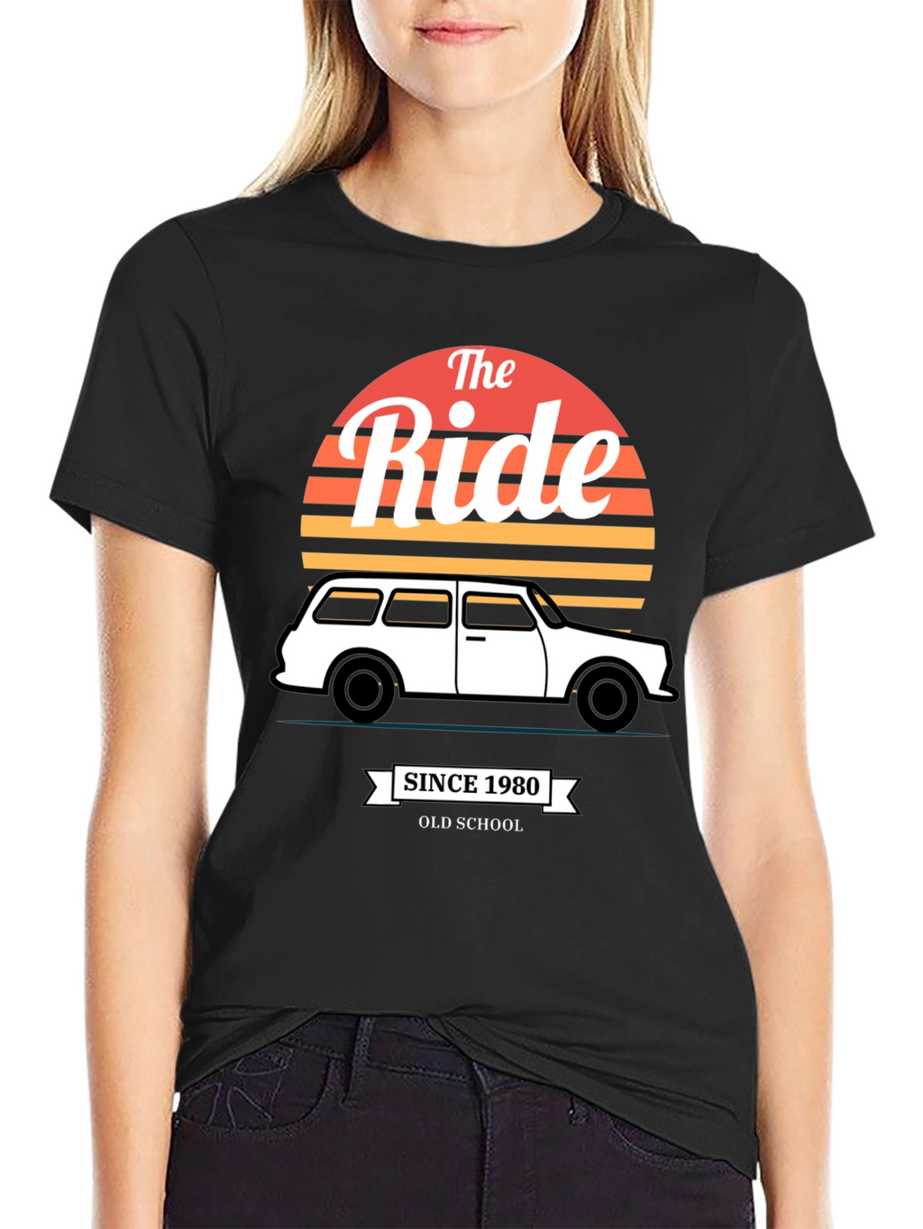 The Ride Since 1980 Old School Black T-Shirt