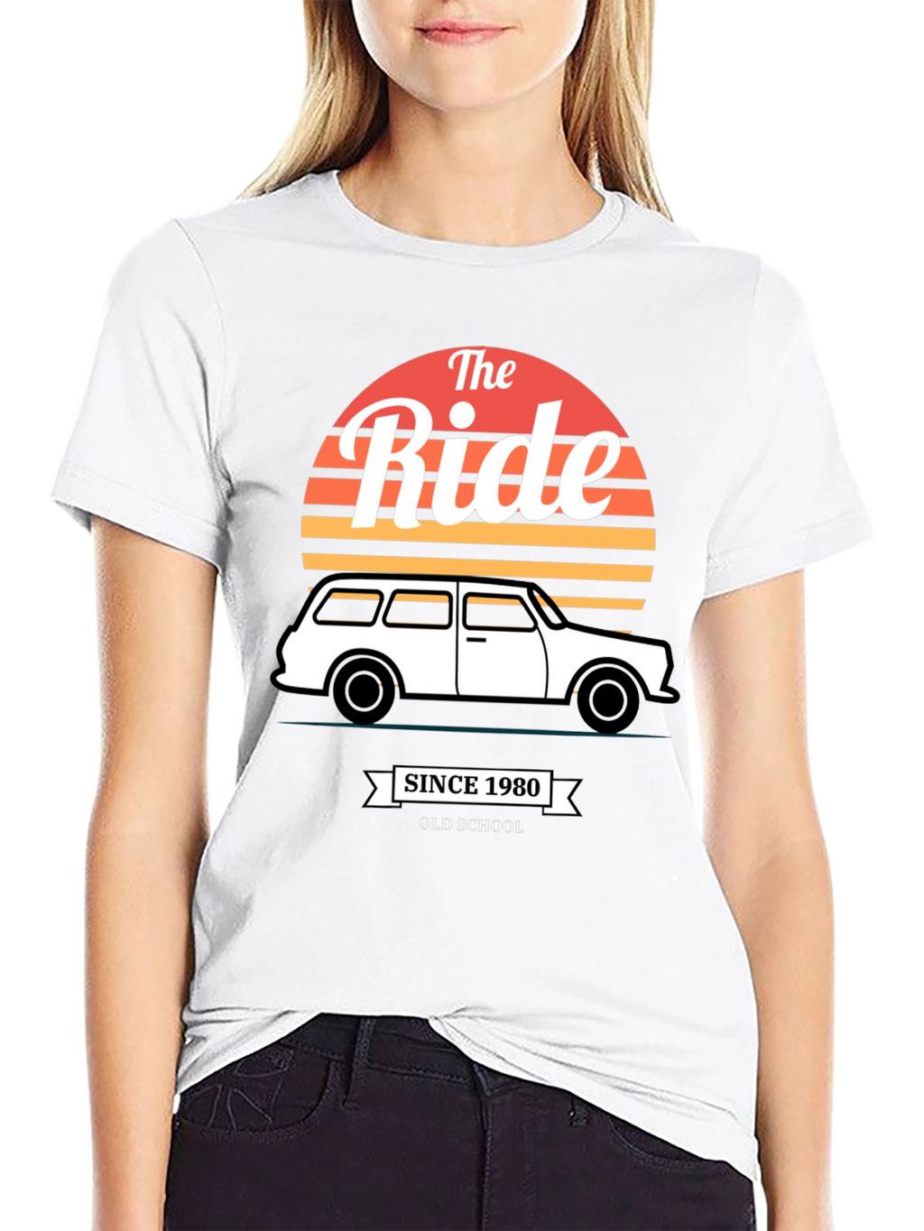 The Ride Since 1980 Old School Black T-Shirt