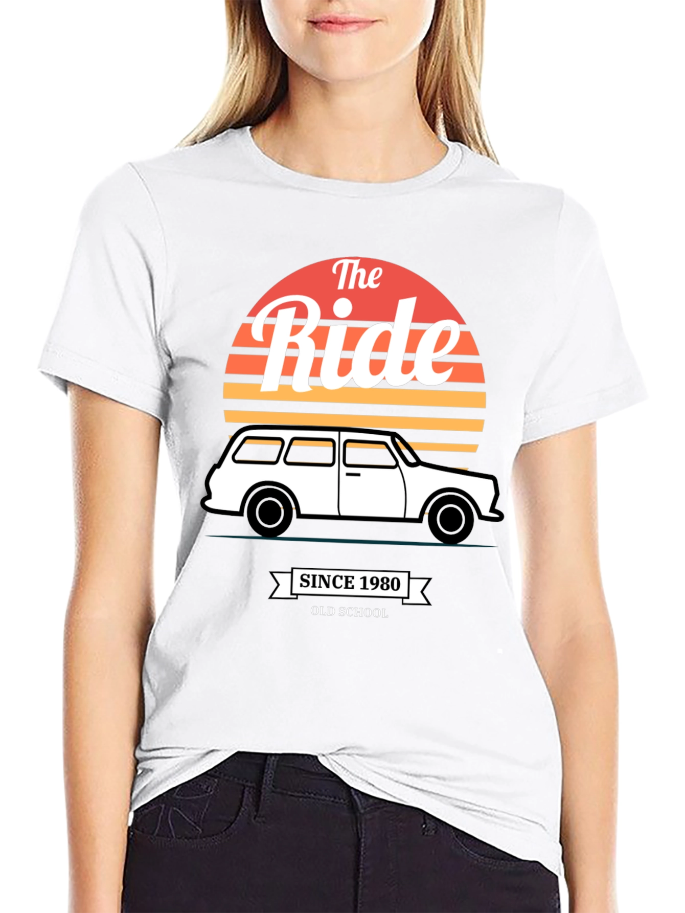 The Ride Since 1980 Old School Black T-Shirt