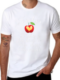 Teacher Heart Apple Graphic T-Shirt
