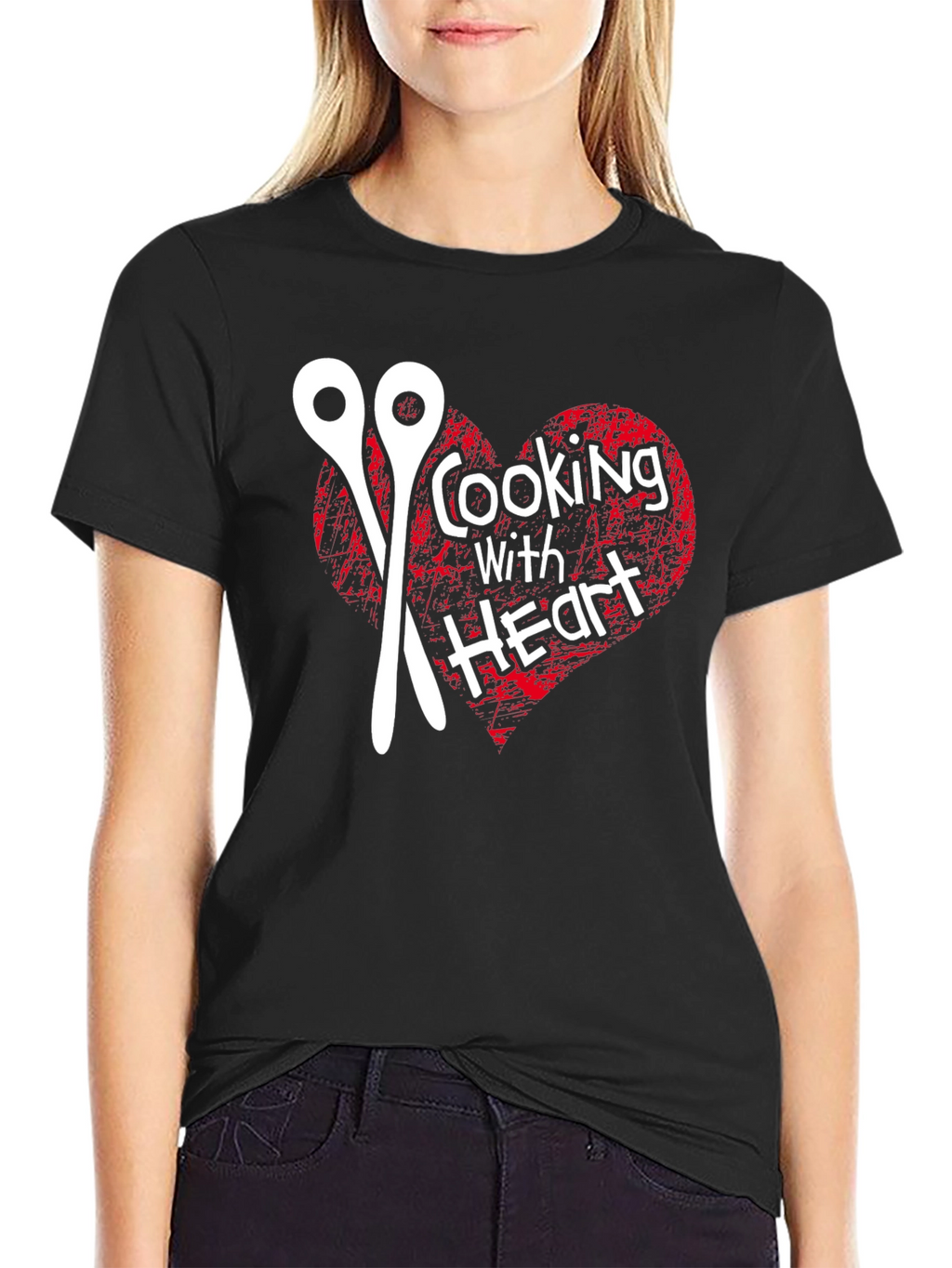 Cooking With Heart Graphic T-Shirt