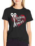 Cooking With Heart Graphic T-Shirt