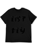 List Fly Black Graphic Tee