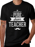 100% Pure Super Teacher Black T-Shirt