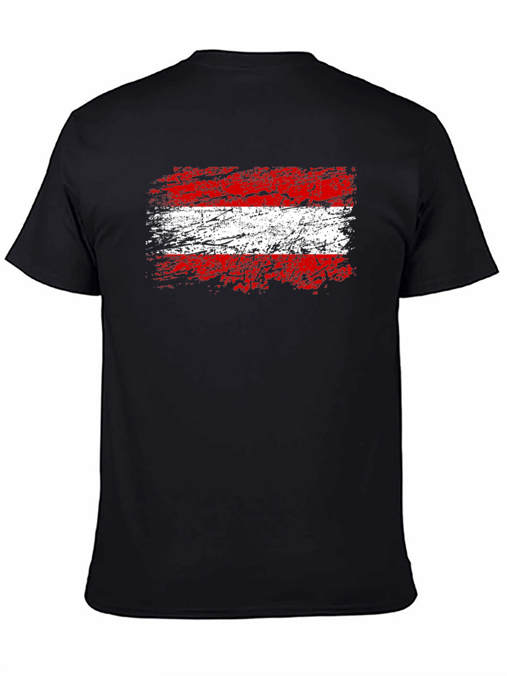 Austrian Flag Graphic T-Shirt - Grunge Style Austria Pride