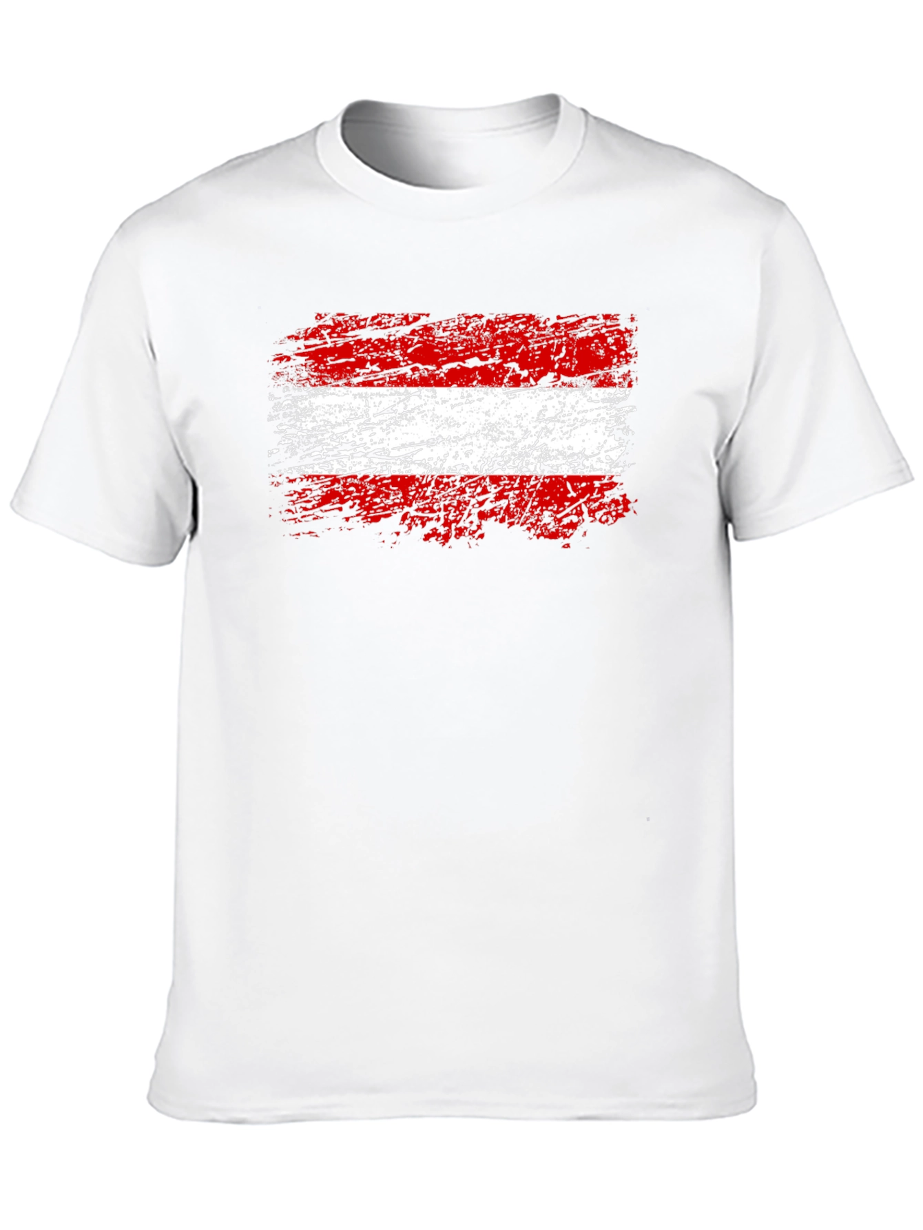 Austrian Flag Graphic T-Shirt - Grunge Style Austria Pride
