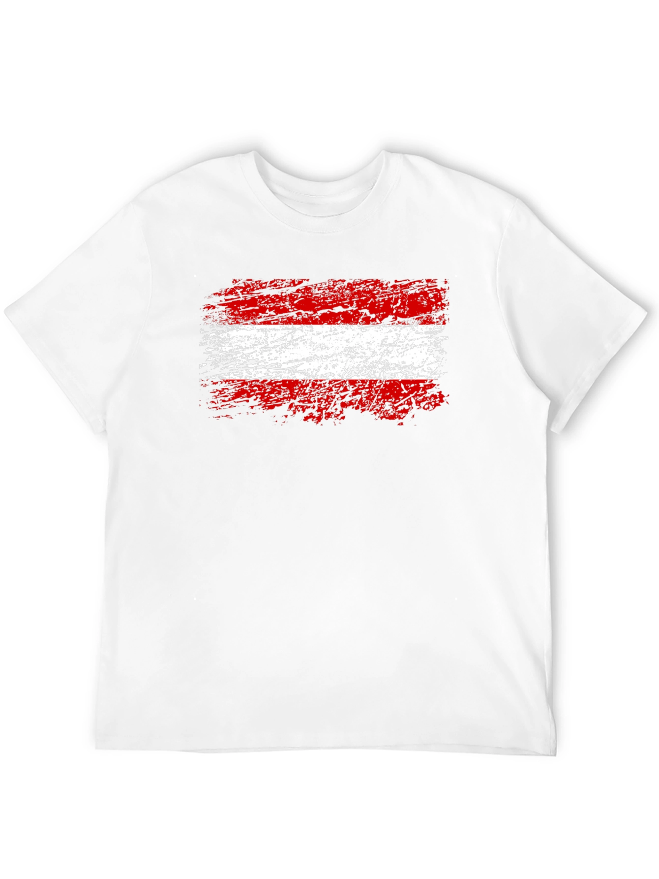 Austrian Flag Graphic T-Shirt - Grunge Style Austria Pride