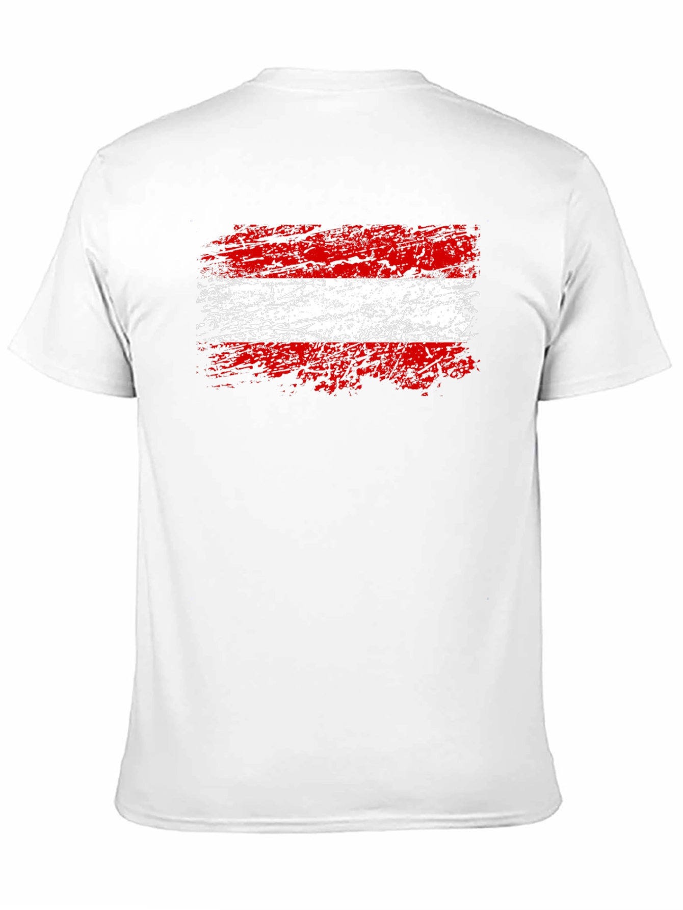 Austrian Flag Graphic T-Shirt - Grunge Style Austria Pride
