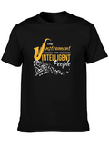 Saxophone Lover T-Shirt: Intelligent People Instrument Tee