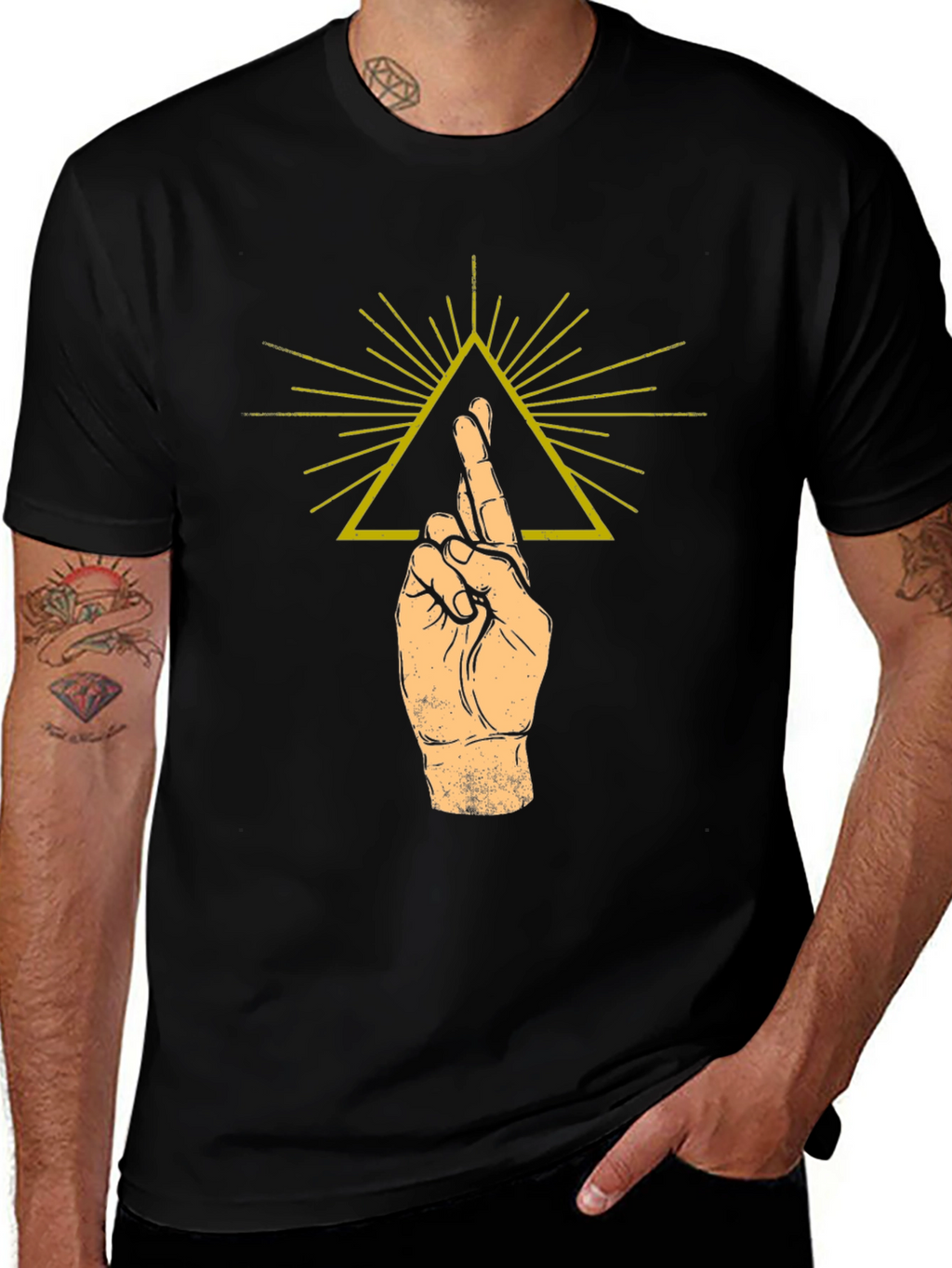Fingers Crossed Graphic Tee - Unisex