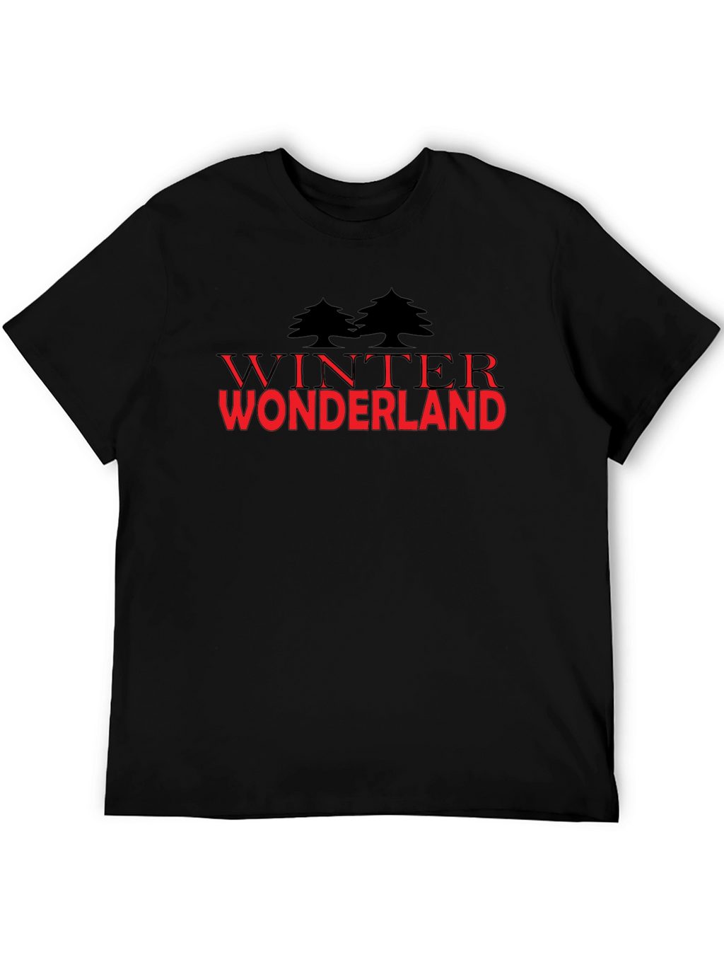 Winter Wonderland Graphic Tee - Black