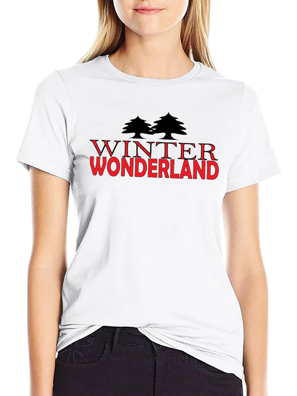 Winter Wonderland Graphic Tee - Black