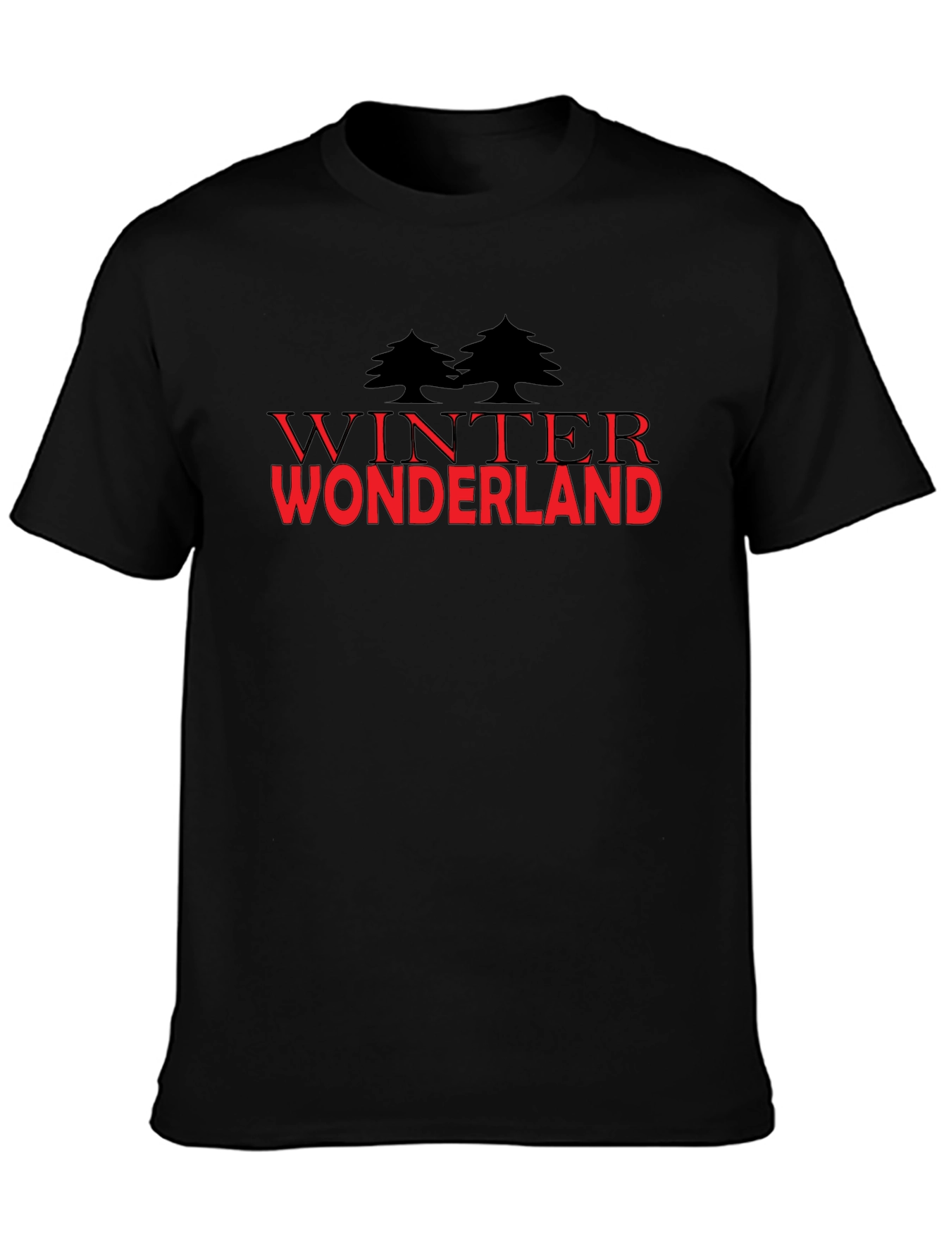 Winter Wonderland Graphic Tee - Black