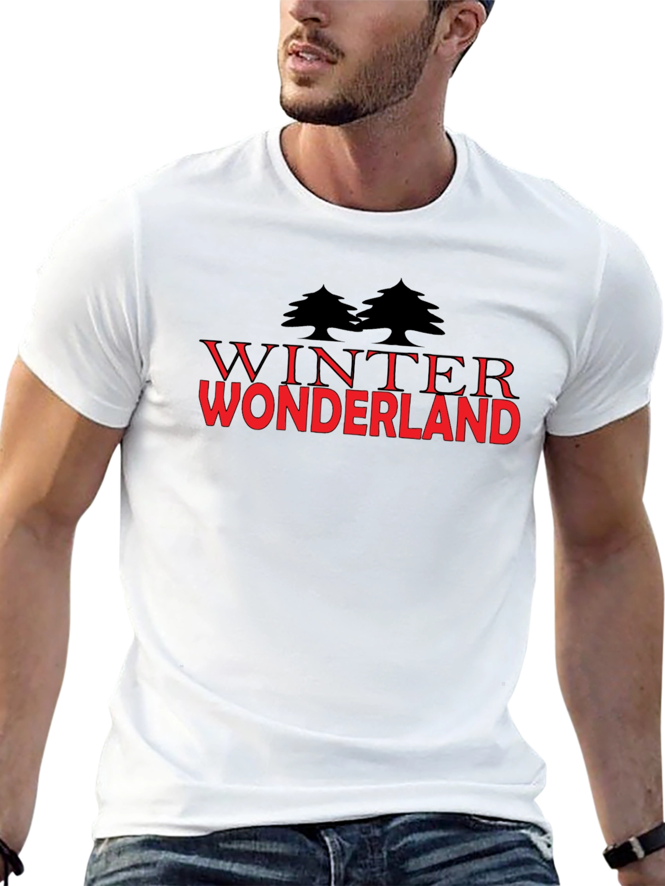 Winter Wonderland Graphic Tee - Black